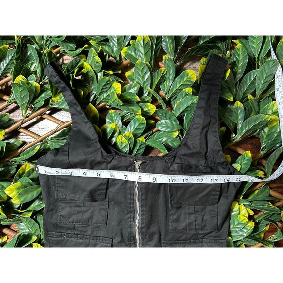 y2k Spoon Jeans Blue Zip Up Corset Crop Top Size Small - Picture 5 of 5